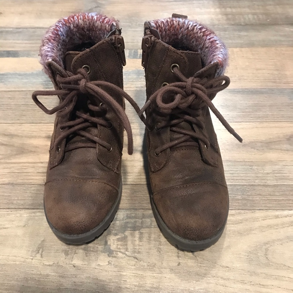Toddler Sz 10 Sugar Brown Leather Winter Boots